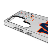 University of Auburn Tigers Confetti Clear Phone Case for Samsung Galaxy