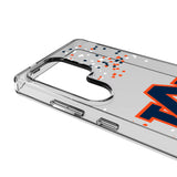 University of Auburn Tigers Confetti Clear Phone Case for Samsung Galaxy