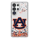 University of Auburn Tigers Confetti Clear Phone Case for Samsung Galaxy