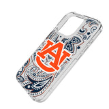 University of Auburn Tigers Paisley Clear Phone Case for Apple iPhone