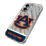 University of Auburn Tigers Personalized EndZone Plus Glitter Phone Case for Apple iPhone
