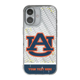 University of Auburn Tigers Personalized EndZone Plus Glitter Phone Case for Apple iPhone