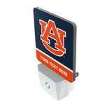 University of Auburn Tigers Personalized Endzone Solid Night Light 2-Pack