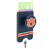University of Auburn Tigers Personalized Endzone Solid PopSockets MagSafe-Compatible PopWallet+