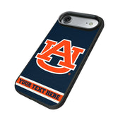 University of Auburn Tigers Personalized Stripe Bump Phone Case for Apple iPhone