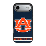 University of Auburn Tigers Personalized Stripe Bump Phone Case for Apple iPhone