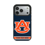 University of Auburn Tigers Personalized Stripe Bump Phone Case for Apple iPhone