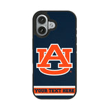 University of Auburn Tigers Personalized Stripe Bump Phone Case for Apple iPhone