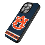 University of Auburn Tigers Personalized Stripe Bump Phone Case for Apple iPhone