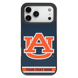 University of Auburn Tigers Personalized Stripe Bump Phone Case for Apple iPhone