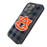 University of Auburn Tigers Plaid Black Bling Phone Case for Apple iPhone