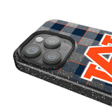 University of Auburn Tigers Plaid Black Bling Phone Case for Apple iPhone