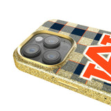 University of Auburn Tigers Plaid Bling Phone Case for Apple iPhone