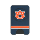 University of Auburn Tigers Stripe PopSockets MagSafe-Compatible PopWallet+