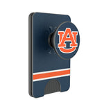 University of Auburn Tigers Stripe PopSockets MagSafe-Compatible PopWallet+