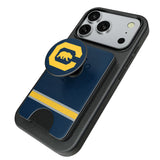University of California Berkeley Golden Bears Stripe PopSockets MagSafe-Compatible PopWallet+