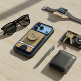 University of Central Florida Golden Knights Stripe PopSockets MagSafe-Compatible PopWallet+