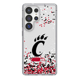 University of Cincinnati Bearcats Confetti Clear Phone Case for Samsung Galaxy