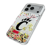 University of Cincinnati Bearcats Confetti Glitter Phone Case for Apple iPhone