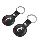 University of Cincinnati Bearcats Insignia Black Airtag Holder 2-Pack