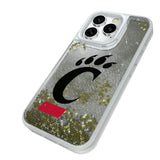 University of Cincinnati Bearcats Linen Glitter Phone Case for Apple iPhone