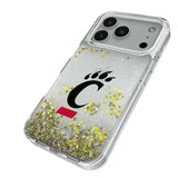 University of Cincinnati Bearcats Linen Glitter Phone Case for Apple iPhone