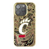 University of Cincinnati Bearcats Paisley Bling Phone Case for Apple iPhone