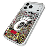 University of Cincinnati Bearcats Paisley Glitter Phone Case for Apple iPhone
