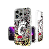 University of Cincinnati Bearcats Paisley Glitter Phone Case for Apple iPhone