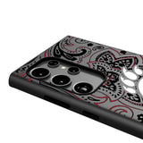 University of Cincinnati Bearcats Paisley MagSafe Compatible Phone Case for Samsung Galaxy