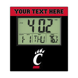 University of Cincinnati Bearcats Personalized Color Block Wall Clock