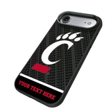 University of Cincinnati Bearcats Personalized EndZone Plus Bump Phone Case for Apple iPhone