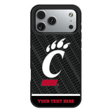 University of Cincinnati Bearcats Personalized EndZone Plus Bump Phone Case for Apple iPhone