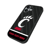 University of Cincinnati Bearcats Personalized EndZone Plus Bump Phone Case for Apple iPhone