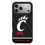 University of Cincinnati Bearcats Personalized EndZone Plus Bump Phone Case for Apple iPhone