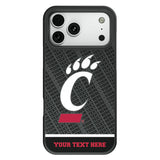 University of Cincinnati Bearcats Personalized EndZone Plus Bump Phone Case for Apple iPhone