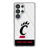 University of Cincinnati Bearcats Personalized EndZone Plus Clear Phone Case for Samsung Galaxy