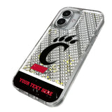 University of Cincinnati Bearcats Personalized EndZone Plus Glitter Phone Case for Apple iPhone