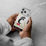 University of Cincinnati Bearcats Personalized EndZone Plus Glitter Phone Case for Apple iPhone