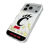 University of Cincinnati Bearcats Personalized EndZone Plus Glitter Phone Case for Apple iPhone