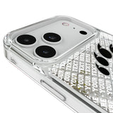 University of Cincinnati Bearcats Personalized EndZone Plus Glitter Phone Case for Apple iPhone
