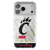 University of Cincinnati Bearcats Personalized EndZone Plus Glitter Phone Case for Apple iPhone