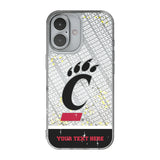 University of Cincinnati Bearcats Personalized EndZone Plus Glitter Phone Case for Apple iPhone