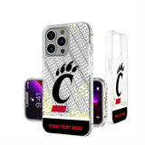 University of Cincinnati Bearcats Personalized EndZone Plus Glitter Phone Case for Apple iPhone