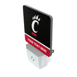 University of Cincinnati Bearcats Personalized Endzone Solid Night Light 2-Pack