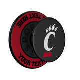 University of Cincinnati Bearcats Personalized Endzone Solid PopSockets Magnetic Phone Grip and Stand