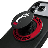 University of Cincinnati Bearcats Personalized Endzone Solid PopSockets Magnetic Phone Grip and Stand
