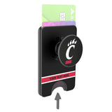 University of Cincinnati Bearcats Personalized Endzone Solid PopSockets MagSafe-Compatible PopWallet+