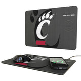 University of Cincinnati Bearcats Personalized Tilt 15-Watt Wireless Charger and Mouse Pad