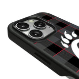 University of Cincinnati Bearcats Plaid MagSafe Compatible Phone Case for Apple iPhone